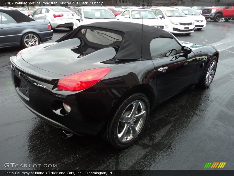 Mysterious Black / Ebony 2007 Pontiac Solstice Roadster