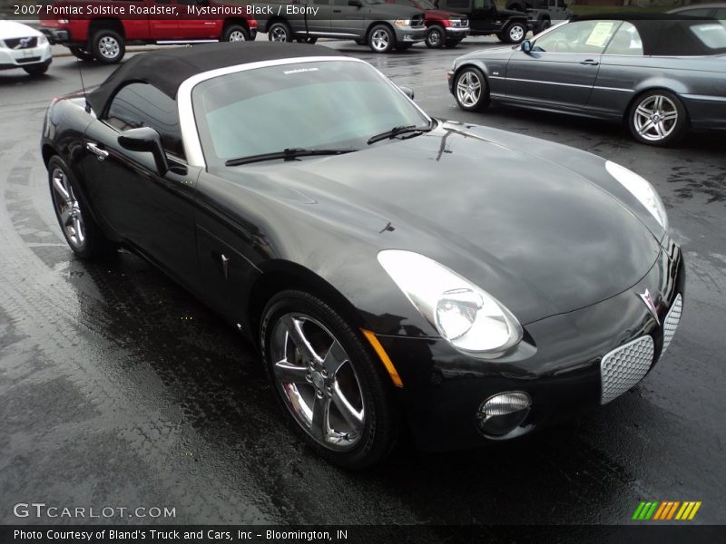 Mysterious Black / Ebony 2007 Pontiac Solstice Roadster