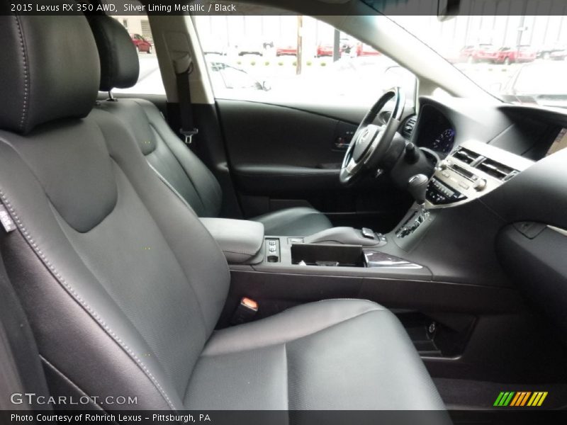 Silver Lining Metallic / Black 2015 Lexus RX 350 AWD