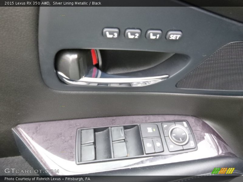 Silver Lining Metallic / Black 2015 Lexus RX 350 AWD