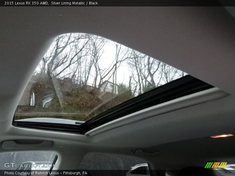 Silver Lining Metallic / Black 2015 Lexus RX 350 AWD