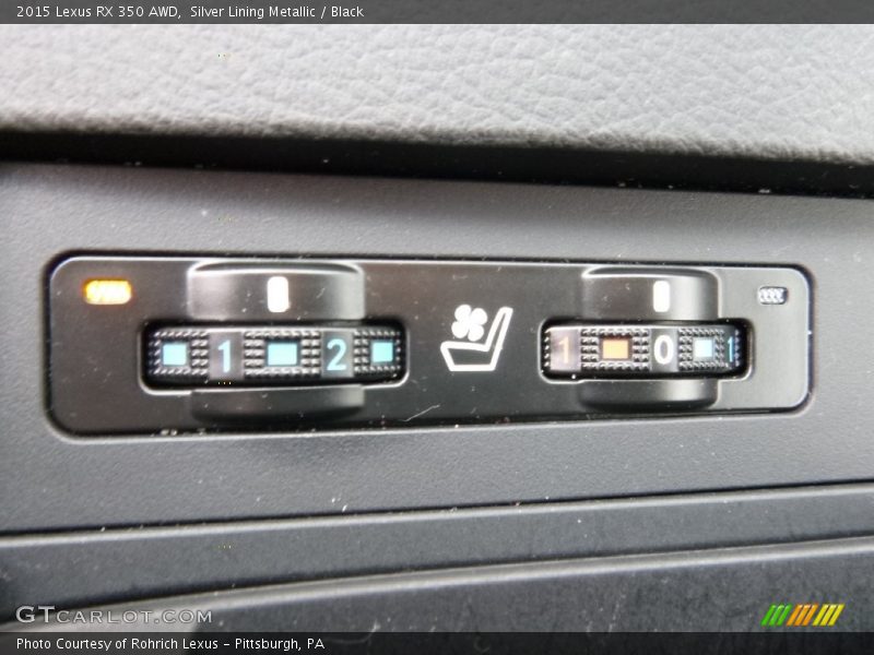 Silver Lining Metallic / Black 2015 Lexus RX 350 AWD
