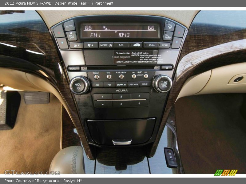 Aspen White Pearl II / Parchment 2012 Acura MDX SH-AWD