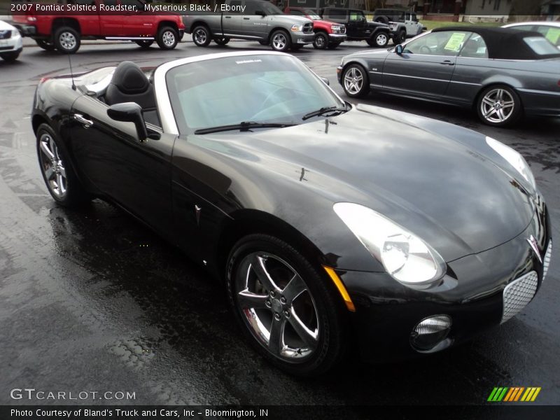 Mysterious Black / Ebony 2007 Pontiac Solstice Roadster