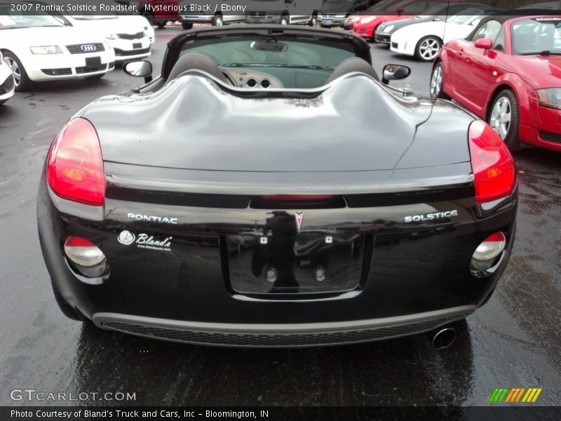 Mysterious Black / Ebony 2007 Pontiac Solstice Roadster