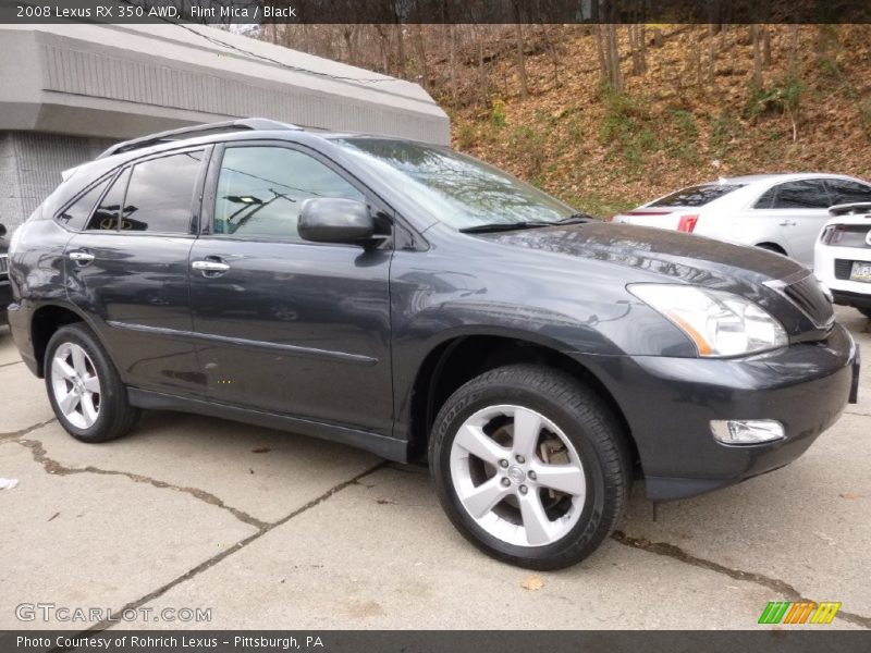 Flint Mica / Black 2008 Lexus RX 350 AWD