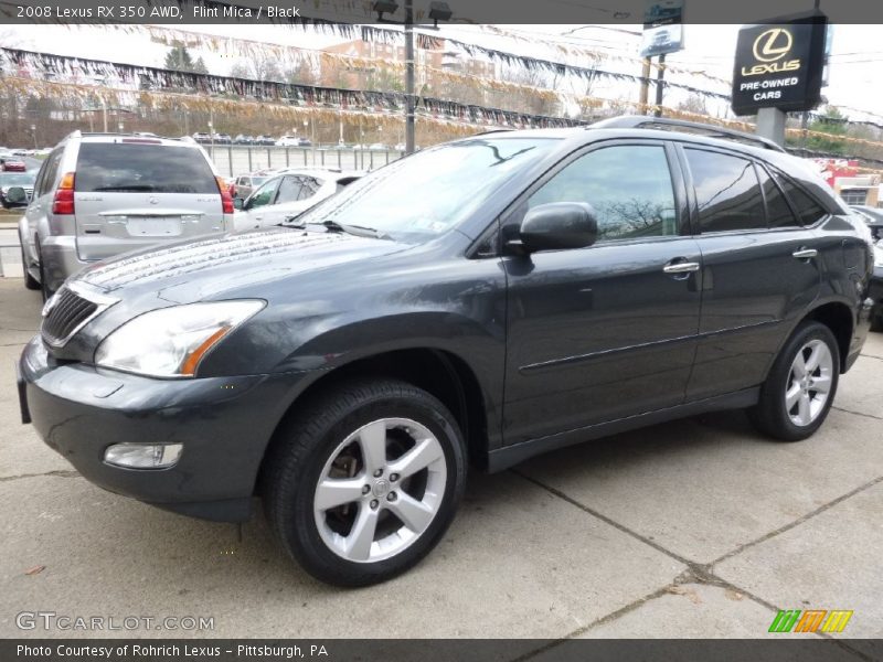 Flint Mica / Black 2008 Lexus RX 350 AWD