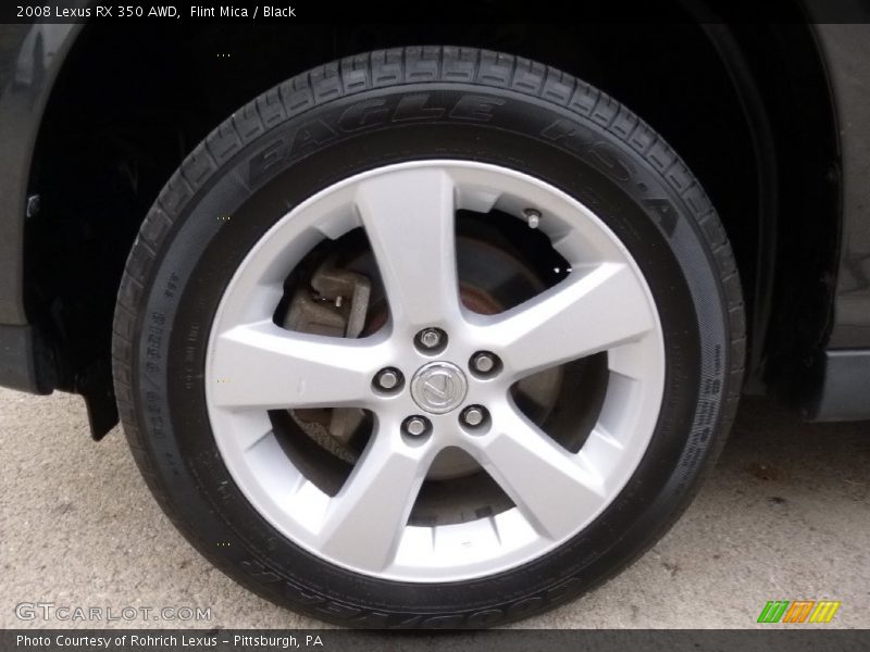 Flint Mica / Black 2008 Lexus RX 350 AWD