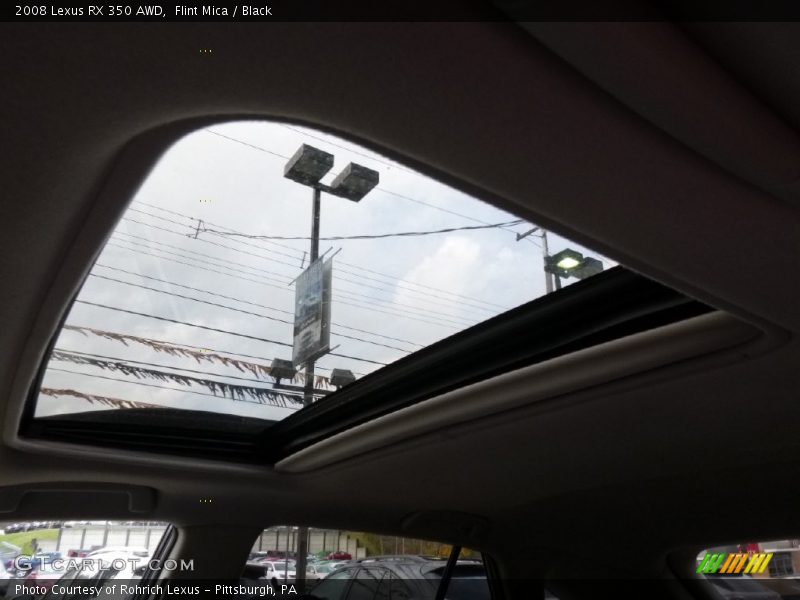 Flint Mica / Black 2008 Lexus RX 350 AWD