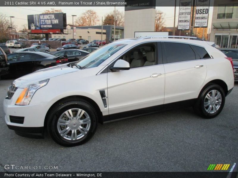 Platinum Ice Tricoat / Shale/Brownstone 2011 Cadillac SRX 4 V6 AWD
