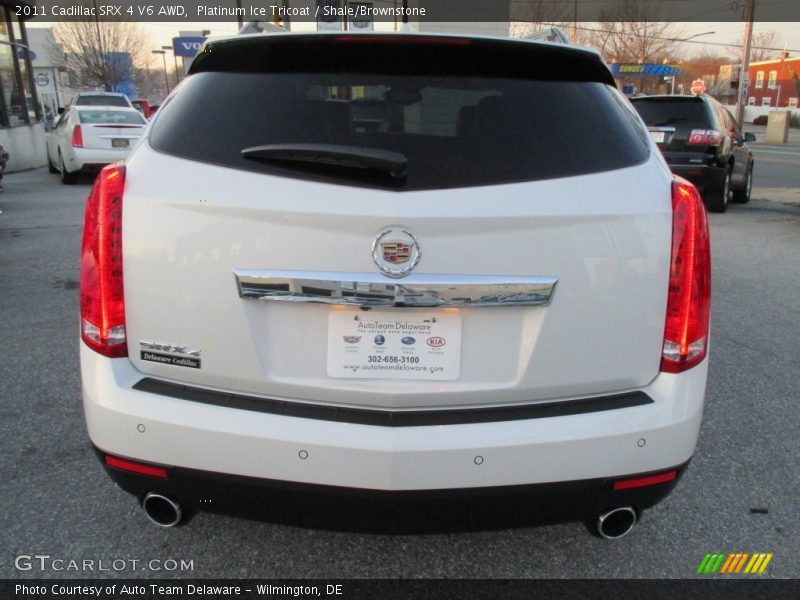 Platinum Ice Tricoat / Shale/Brownstone 2011 Cadillac SRX 4 V6 AWD