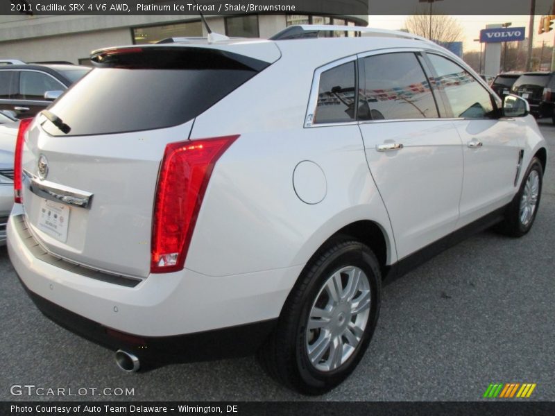 Platinum Ice Tricoat / Shale/Brownstone 2011 Cadillac SRX 4 V6 AWD