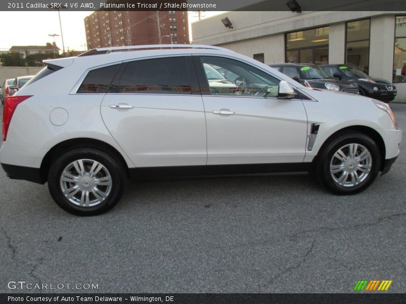 Platinum Ice Tricoat / Shale/Brownstone 2011 Cadillac SRX 4 V6 AWD