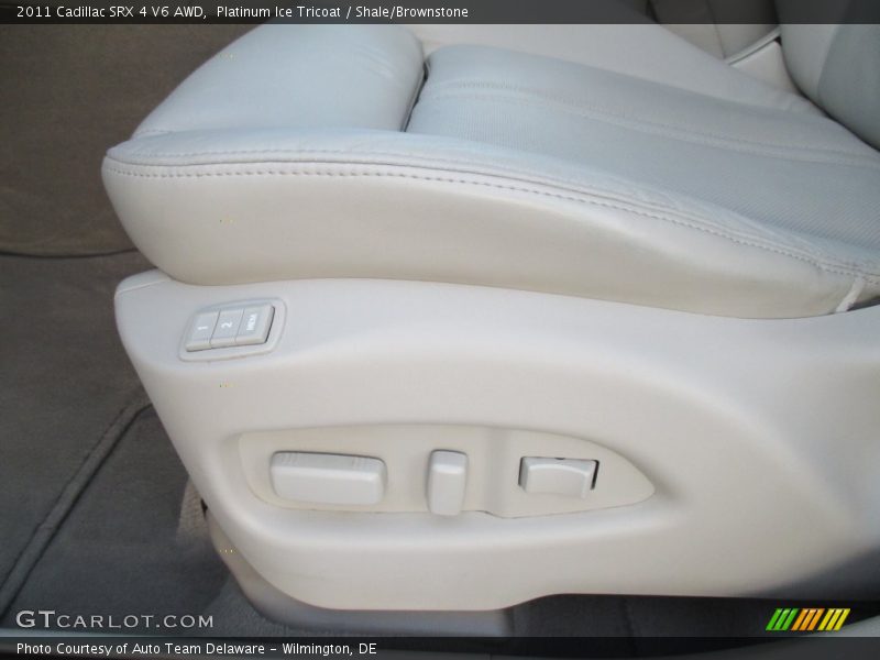 Platinum Ice Tricoat / Shale/Brownstone 2011 Cadillac SRX 4 V6 AWD