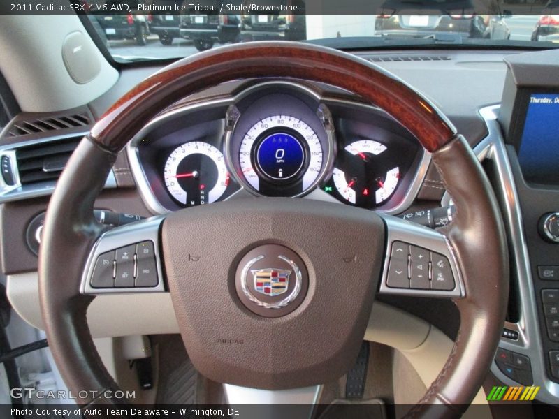 Platinum Ice Tricoat / Shale/Brownstone 2011 Cadillac SRX 4 V6 AWD