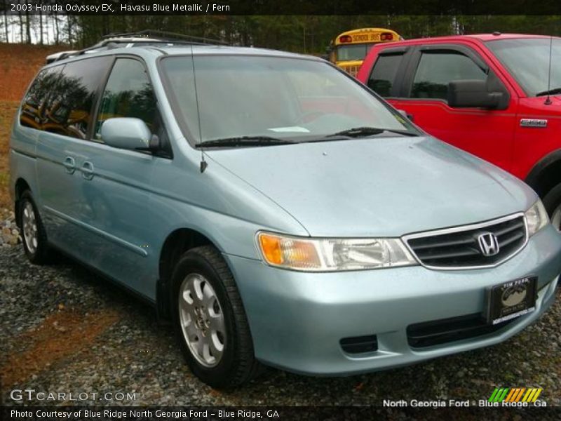 Havasu Blue Metallic / Fern 2003 Honda Odyssey EX