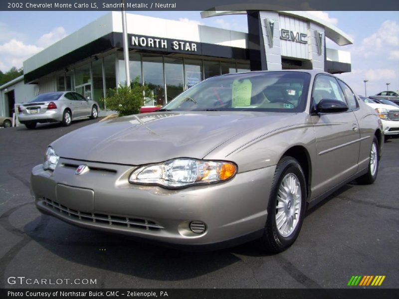 Sandrift Metallic / Neutral 2002 Chevrolet Monte Carlo LS