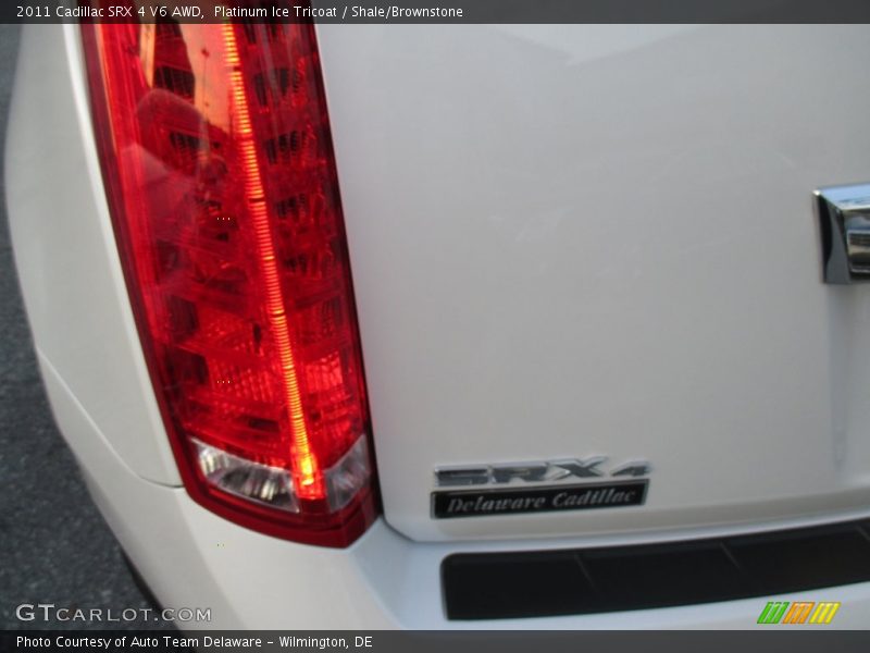 Platinum Ice Tricoat / Shale/Brownstone 2011 Cadillac SRX 4 V6 AWD