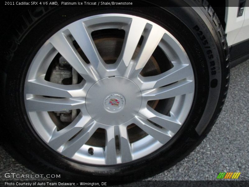 Platinum Ice Tricoat / Shale/Brownstone 2011 Cadillac SRX 4 V6 AWD