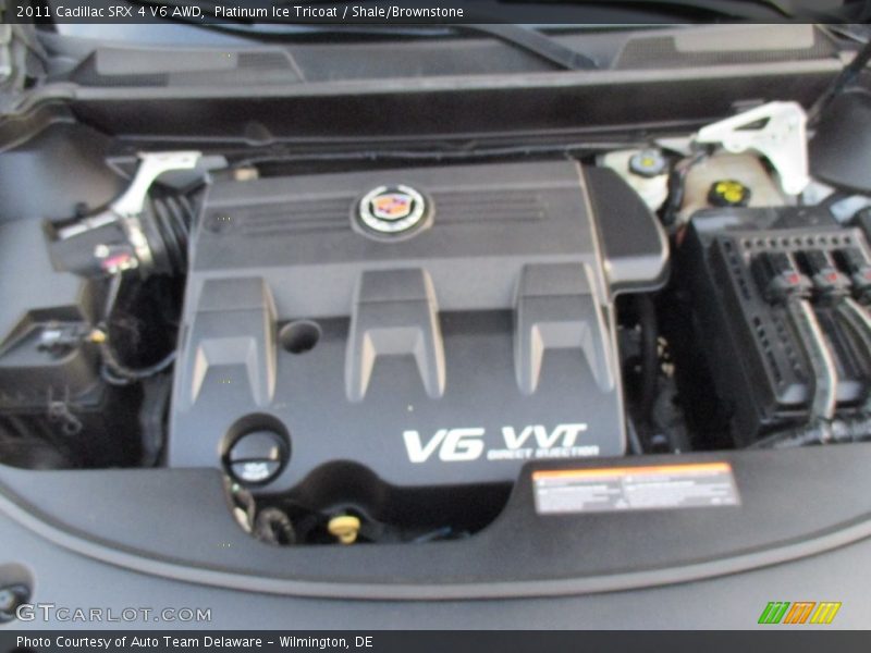 Platinum Ice Tricoat / Shale/Brownstone 2011 Cadillac SRX 4 V6 AWD