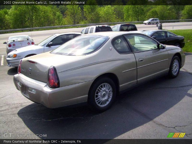 Sandrift Metallic / Neutral 2002 Chevrolet Monte Carlo LS