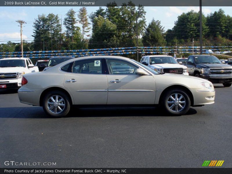 Gold Mist Metallic / Neutral 2009 Buick LaCrosse CX