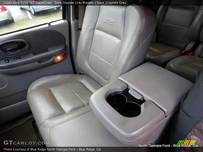 Dark Shadow Grey Metallic / Dark Graphite Grey 2003 Ford F150 XLT SuperCrew
