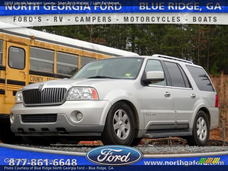 Silver Birch Metallic / Light Parchment 2003 Lincoln Navigator Luxury