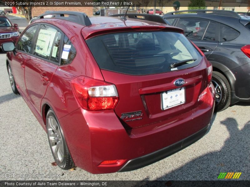 Venetian Red Pearl / Black 2016 Subaru Impreza 2.0i Sport Premium
