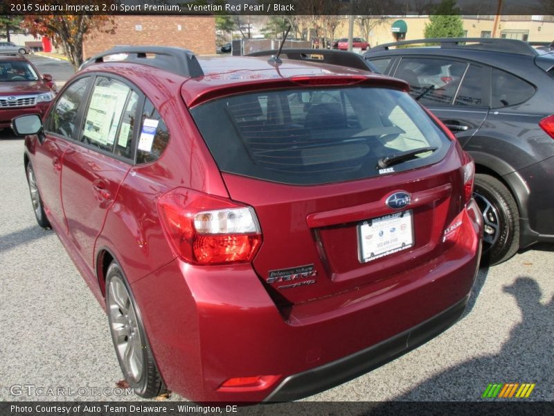 Venetian Red Pearl / Black 2016 Subaru Impreza 2.0i Sport Premium
