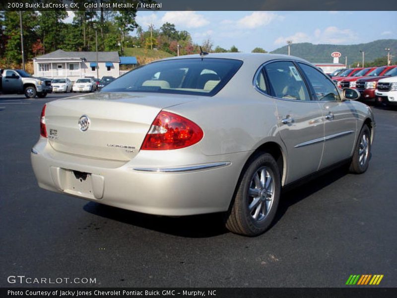 Gold Mist Metallic / Neutral 2009 Buick LaCrosse CX