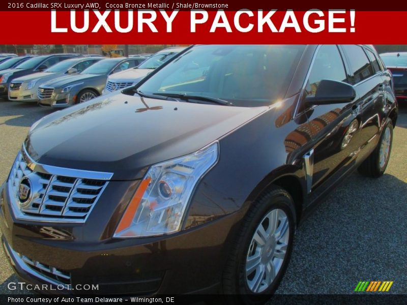 Cocoa Bronze Metallic / Shale/Brownstone 2016 Cadillac SRX Luxury AWD