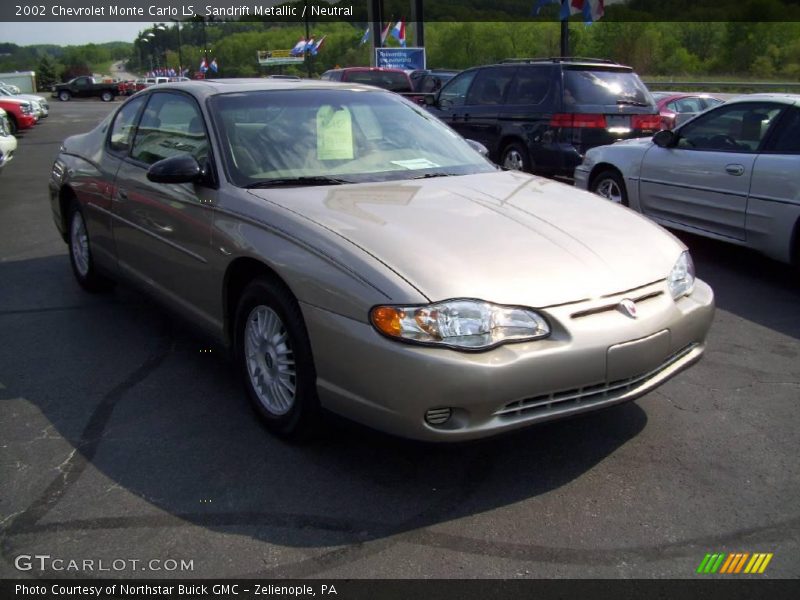 Sandrift Metallic / Neutral 2002 Chevrolet Monte Carlo LS