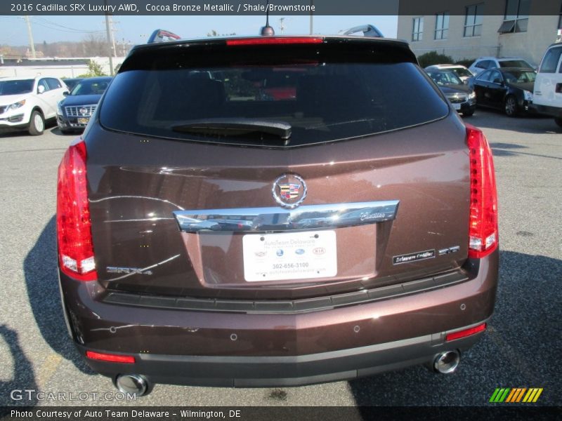 Cocoa Bronze Metallic / Shale/Brownstone 2016 Cadillac SRX Luxury AWD