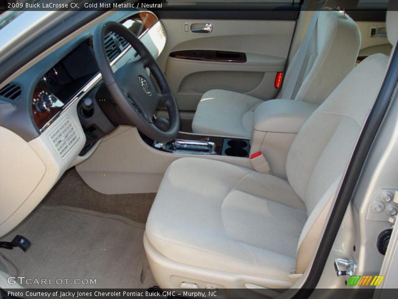 Gold Mist Metallic / Neutral 2009 Buick LaCrosse CX