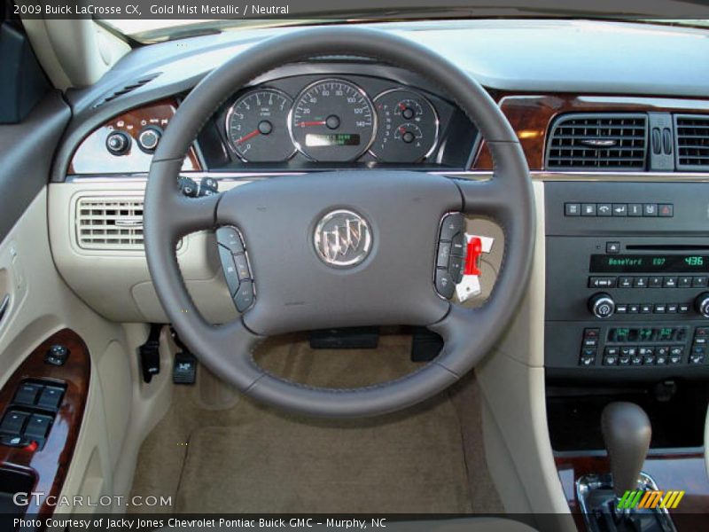 Gold Mist Metallic / Neutral 2009 Buick LaCrosse CX