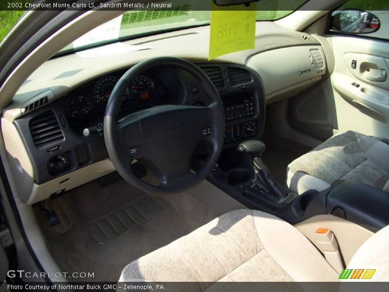 Sandrift Metallic / Neutral 2002 Chevrolet Monte Carlo LS