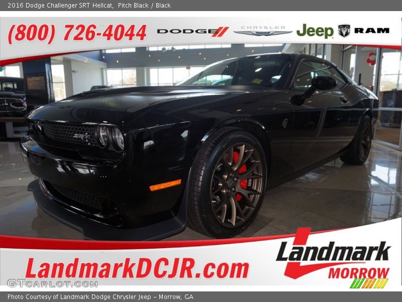 Pitch Black / Black 2016 Dodge Challenger SRT Hellcat