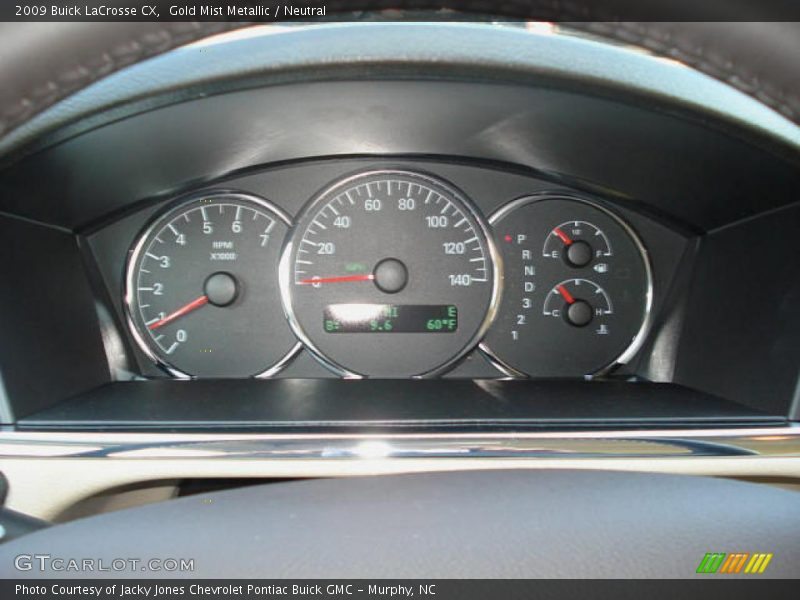 Gold Mist Metallic / Neutral 2009 Buick LaCrosse CX