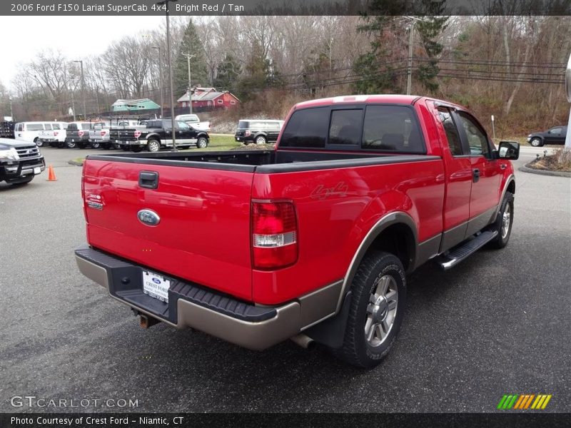 Bright Red / Tan 2006 Ford F150 Lariat SuperCab 4x4
