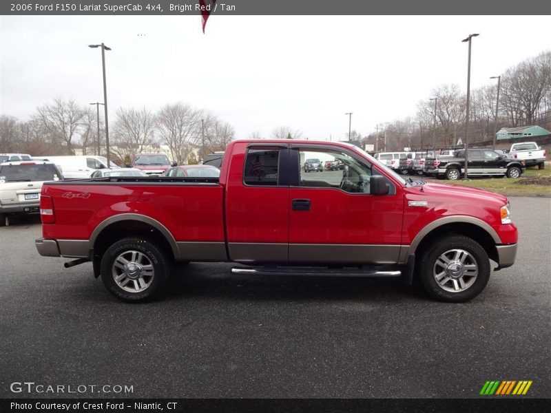 Bright Red / Tan 2006 Ford F150 Lariat SuperCab 4x4