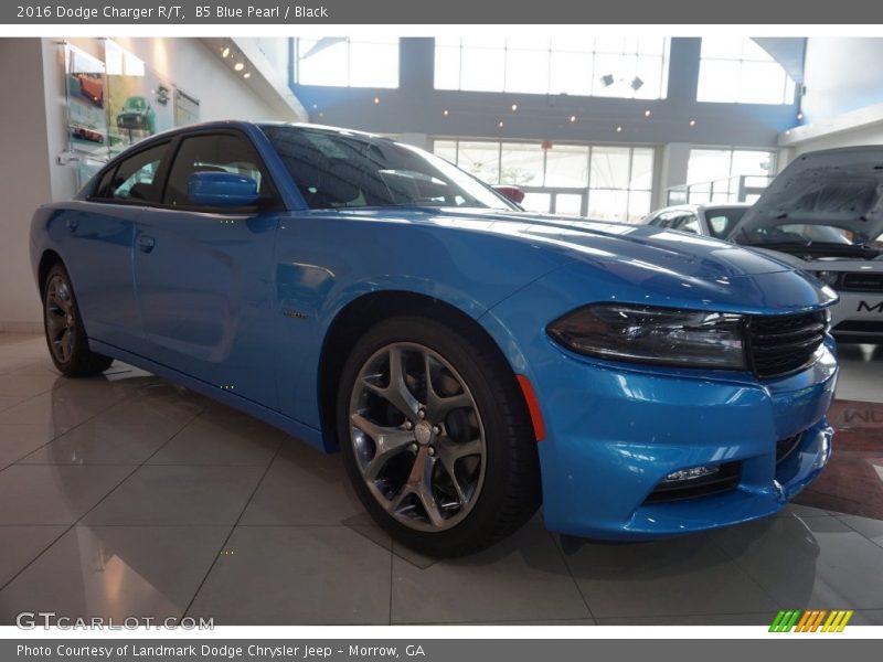 B5 Blue Pearl / Black 2016 Dodge Charger R/T