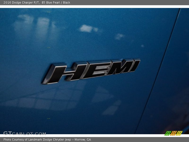 B5 Blue Pearl / Black 2016 Dodge Charger R/T