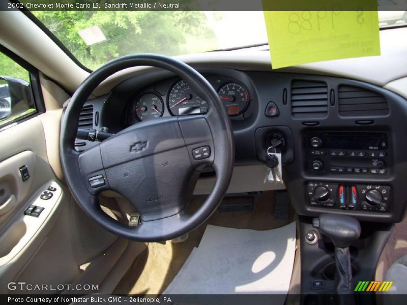 Sandrift Metallic / Neutral 2002 Chevrolet Monte Carlo LS