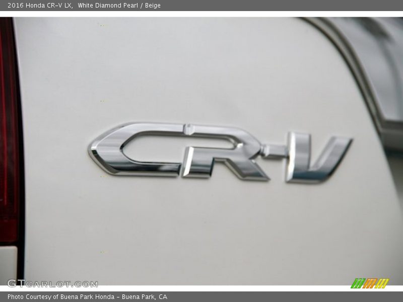 White Diamond Pearl / Beige 2016 Honda CR-V LX