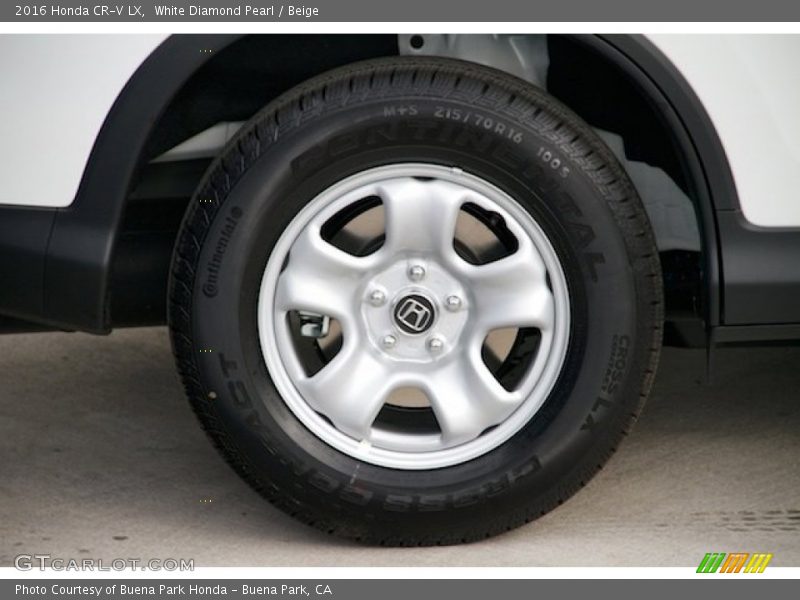 White Diamond Pearl / Beige 2016 Honda CR-V LX