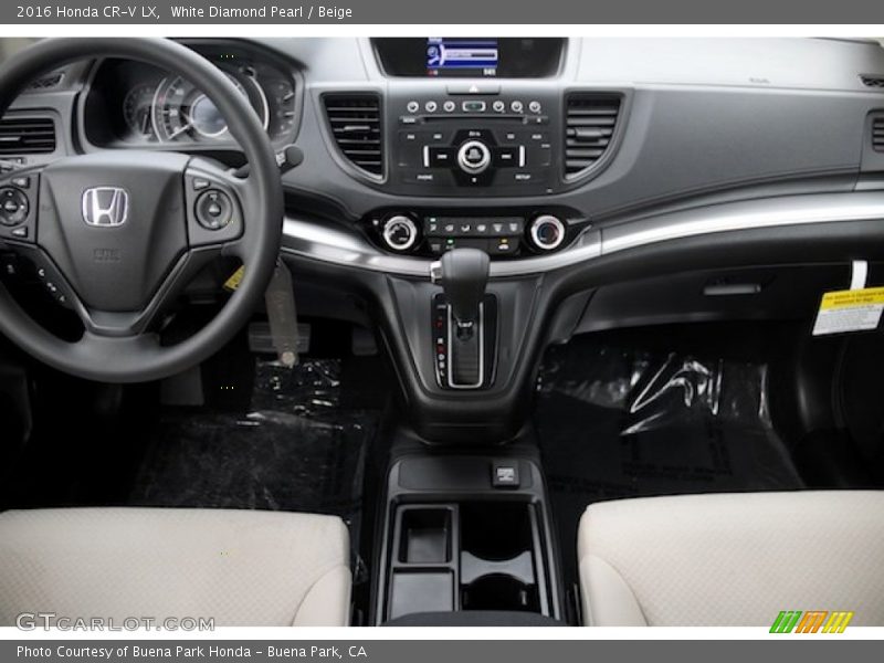 White Diamond Pearl / Beige 2016 Honda CR-V LX
