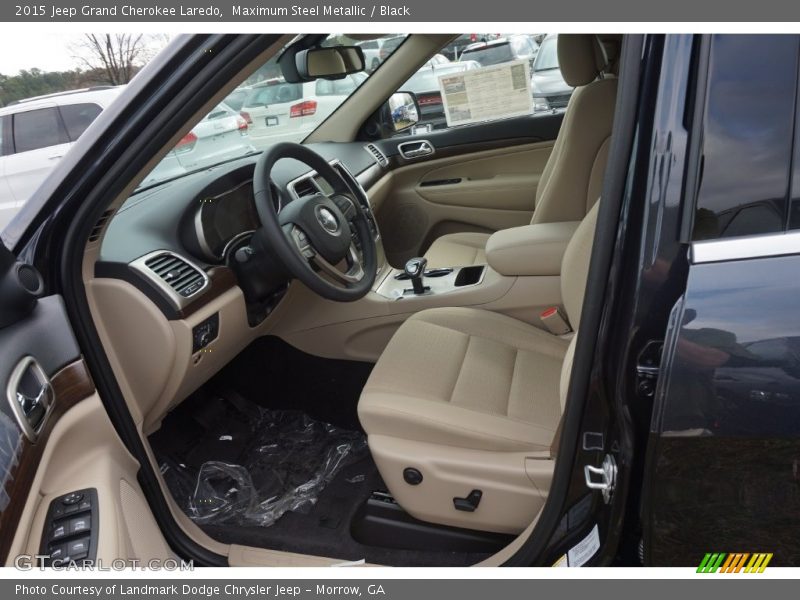 Maximum Steel Metallic / Black 2015 Jeep Grand Cherokee Laredo