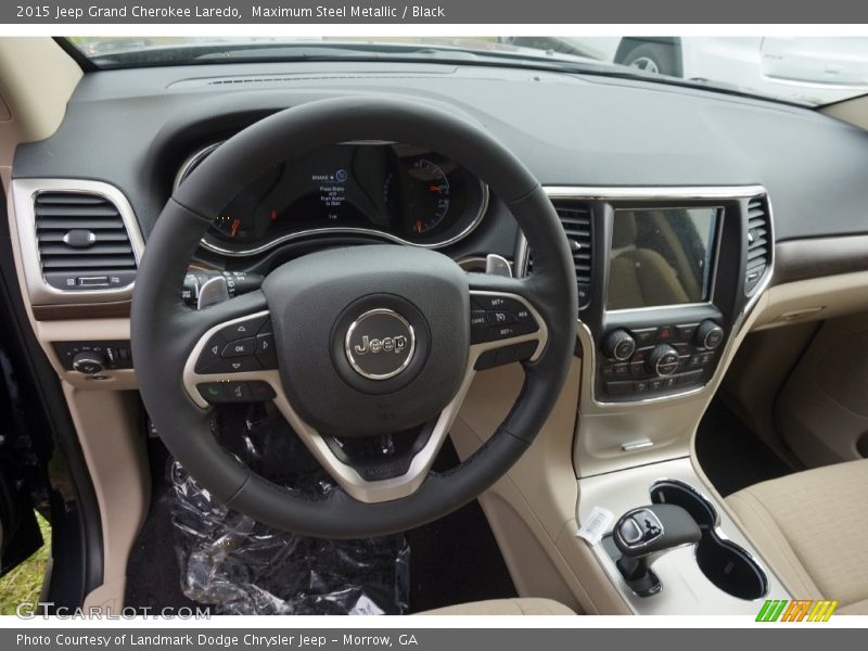 Maximum Steel Metallic / Black 2015 Jeep Grand Cherokee Laredo