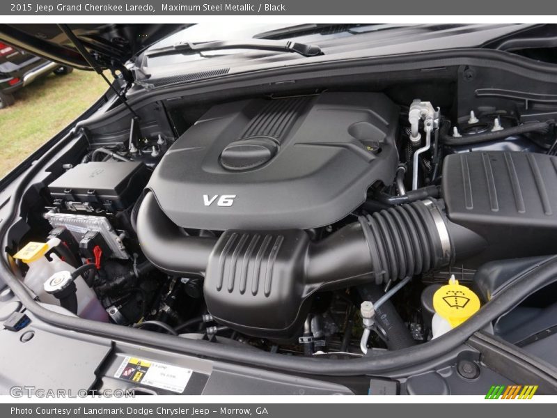 Maximum Steel Metallic / Black 2015 Jeep Grand Cherokee Laredo